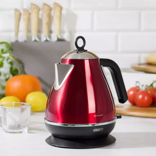 Kassel Βραστήρας 1.7lt 2200W Κόκκινος