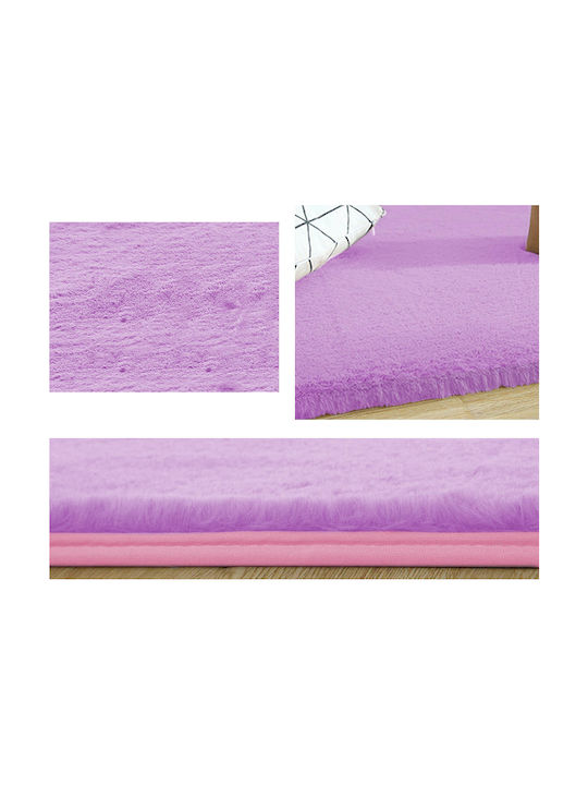 Strado Carpets Αντιολισθητικό Χαλί Ορθογώνιο Shaggy Lavender (purple) 140x200cm