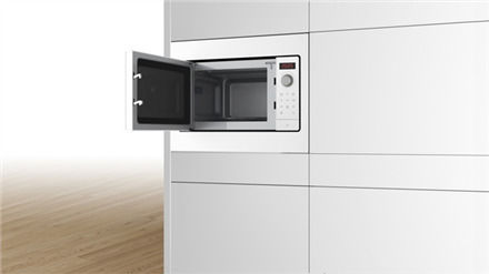 Bosch Εντοιχιζόμενος Φούρνος Μικροκυμάτων 20lt Λευκός