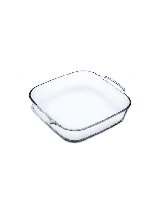 Simax Pătrat Vas de Gătit Rezistent la Căldură Sticlă cu Capac 1600ml 1buc