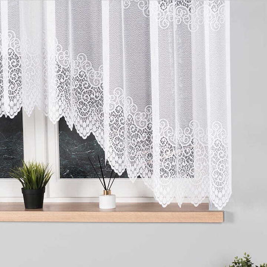 Markizeta Vorhang mit Bleistiftfalten Violetta Weiß 160x400cm