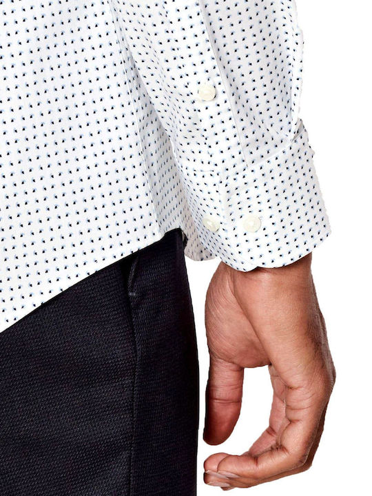 Hank Langärmlig Hemd White-green