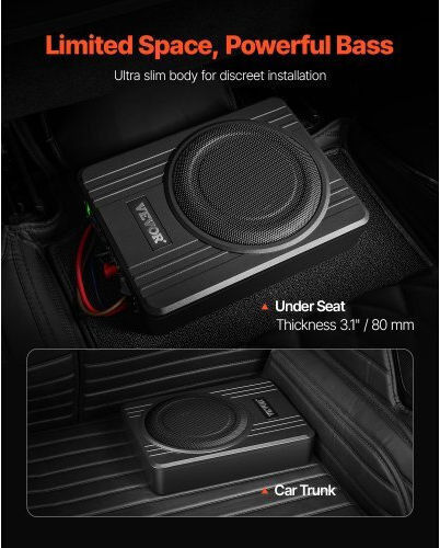 Vevor Subwoofer Αυτοκινήτου 10" 300W RMS
