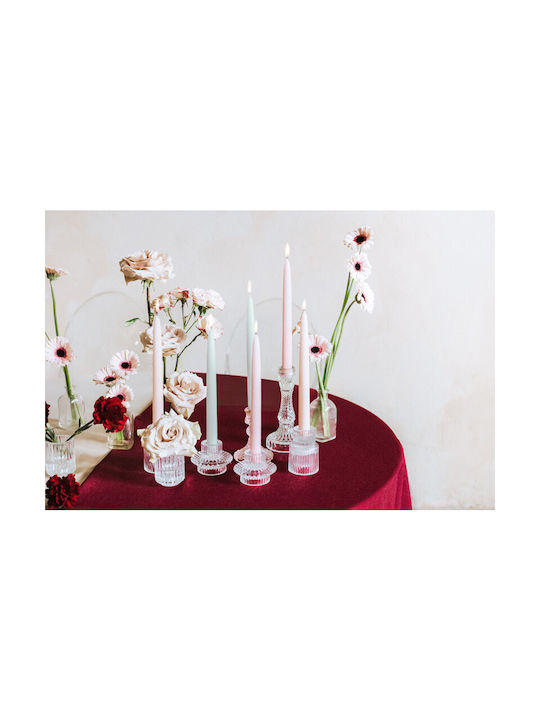 PartyDeco Декоративна Свещ Конус Розов 1бр