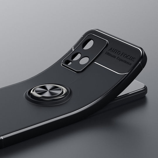 Rotating 360 Full Cover Metallic Black (Vivo Y21)