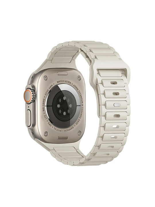 Kalebol Armband Beige (Apple Watch 10, Ultra 2, Ultra 49mm, 9, 8, 7) Kalebol Armband Beige (Apple Watch 10, Ultra 2, Ultra 49mm, 9, 8, 7)