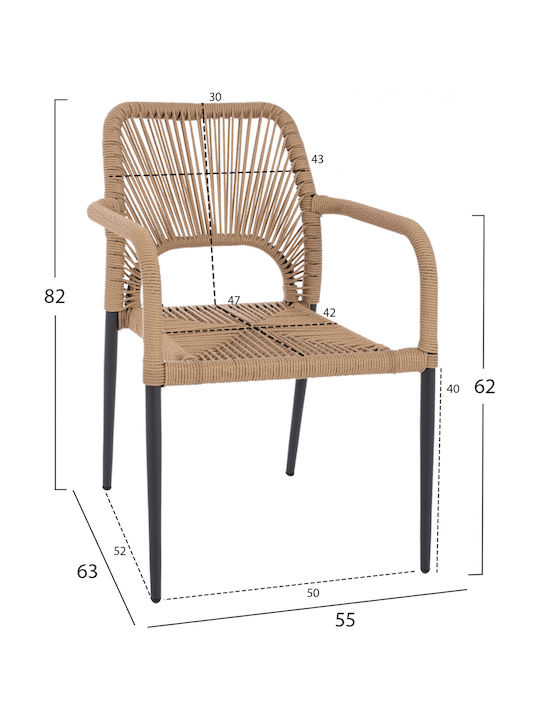 Set Sala De Mese Pentru Exterior 5 Piese Antracit