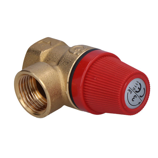 Caleffi Δίοδη Βαλβίδα Ασφαλείας ½" για Λέβητα