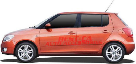 Best-Ka Consolă pentru cotiera mașinii Compatibil cu Skoda Fabia în culoarea negru