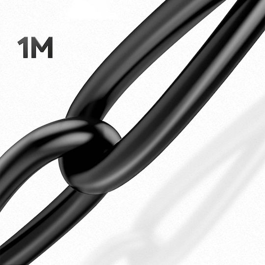 Swissten HDMI 2.0 Кабел 4K 60Hz Телевизори Златно Покрити Конектори 1 М Черен