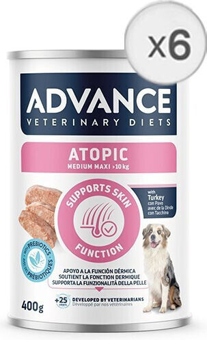 Advance Hrană Umedă pentru Pui Dietetică cu Curcan, Orez și Carne 6x400gr