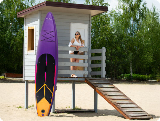 Thunder Inflatable SUP Board 365cm Inflatable SUP Board / Kayak with Length 3.65m Purple