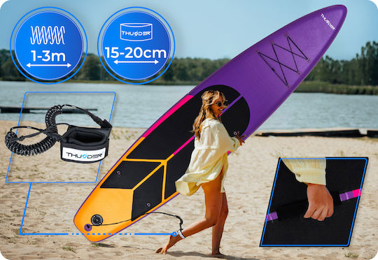 Thunder Inflatable SUP Board 365cm Inflatable SUP Board / Kayak with Length 3.65m Purple