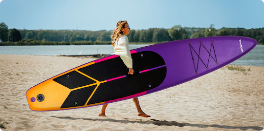 Thunder Inflatable SUP Board 365cm Inflatable SUP Board / Kayak with Length 3.65m Purple