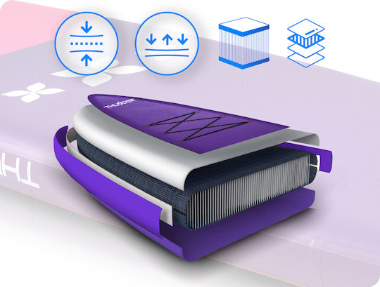 Thunder Inflatable SUP Board 365cm Inflatable SUP Board / Kayak with Length 3.65m Purple