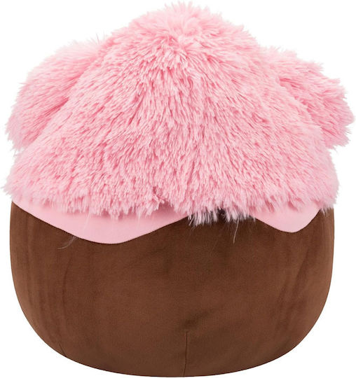 Peluche Squishmallows De 20 Cm Diane La Pêche Bigfoot Avec Des Cheveux Arc En Ciel