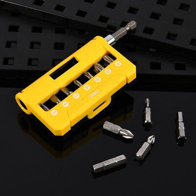 Deli Satz Schraubendreher-Bits Dl251201 Magnetische Adapter 15Stücke Dl251201