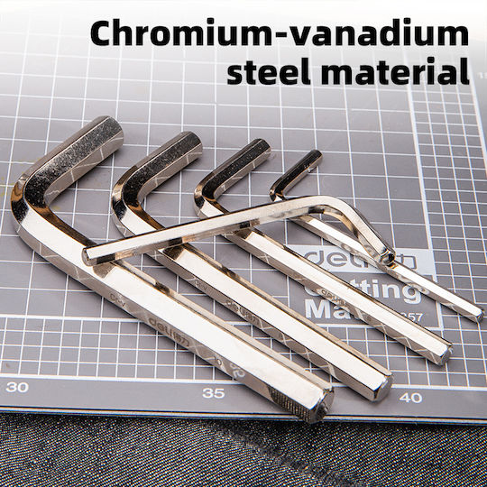 Deli Set Allen Wrenches Dl230009 L-Shaped 1.5-10mm 9 Pieces Dl230009