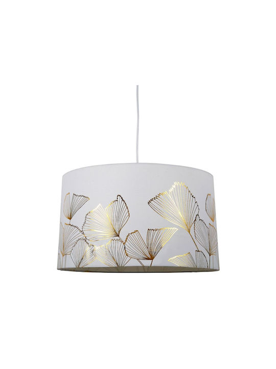 Ostaria Pendant Light White with Socket E27 40x40cm