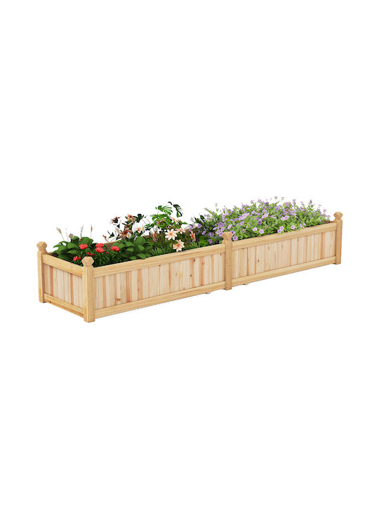 Costway Кутия за саксии Дърво 227x59.5x40см.