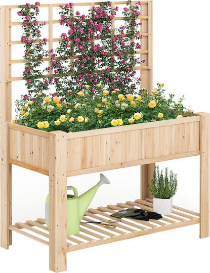 Costway Planter Box Lemn Natural 116x59x150cm.