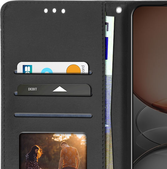 Avizar Case Realme C75 14x Dragonne Clapet Wallet Support Black