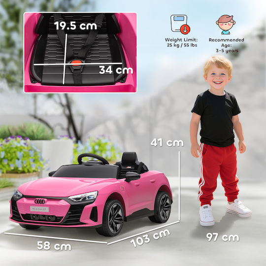 HomCom Electric One-Seater Car with Remote Control 12 Volt Pink