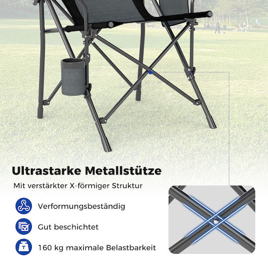 Costway Chair Beach Black
