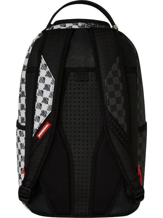 Sprayground DLX School Bag Backpack Junior High-High School Black with Water Bottle Holder 29Liters