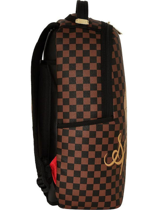 Sprayground DLXSV School Bag Backpack Junior High-High School Brown with Water Bottle Holder