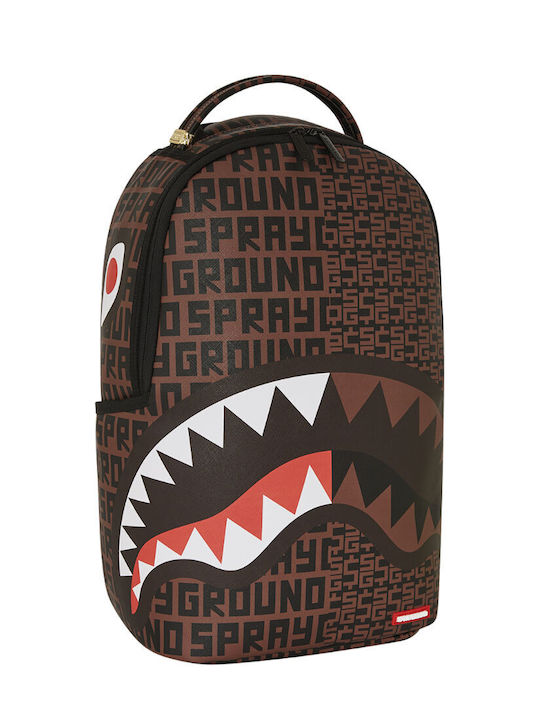 Sprayground DLXSV School Bag Backpack Junior High-High School Brown with Water Bottle Holder
