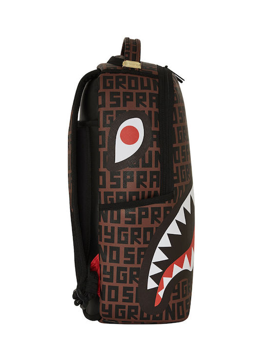Sprayground DLXSV School Bag Backpack Junior High-High School Brown with Water Bottle Holder