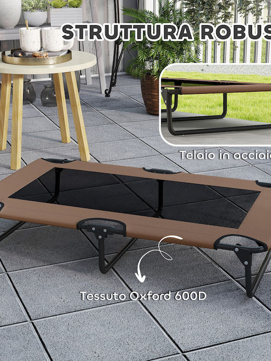 Pawhut Dog Bed Houses Brown 107x61cm