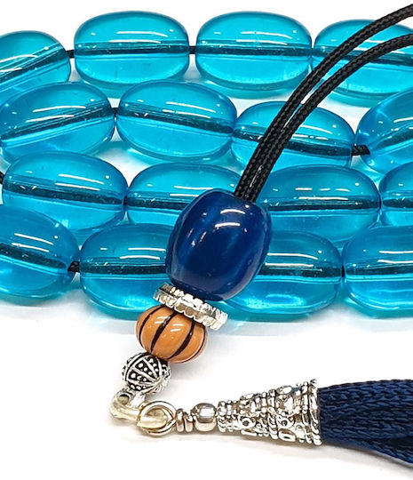 Roloi Komboloi Worry Beads Turquoise 30cm
