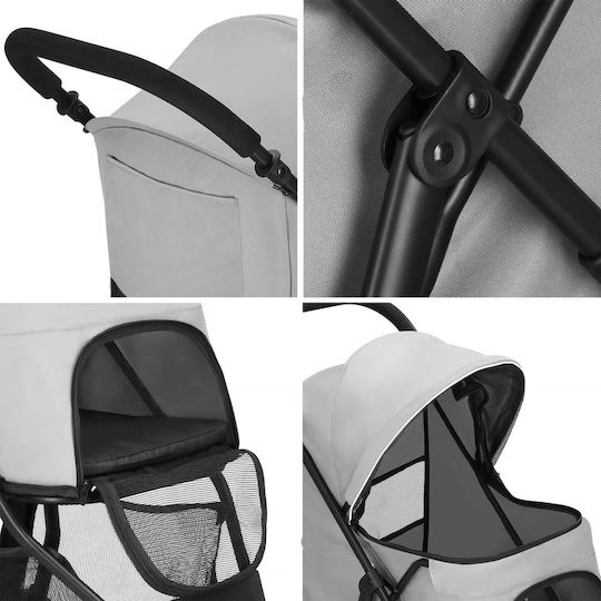 Cosul pentru transport câine / pisici până la 15kg Negru