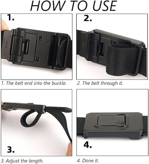 Men's Military Style Belt Molle Nylon Tactical Six Colors Quick Release Buckle Onesize Brown Gy9q