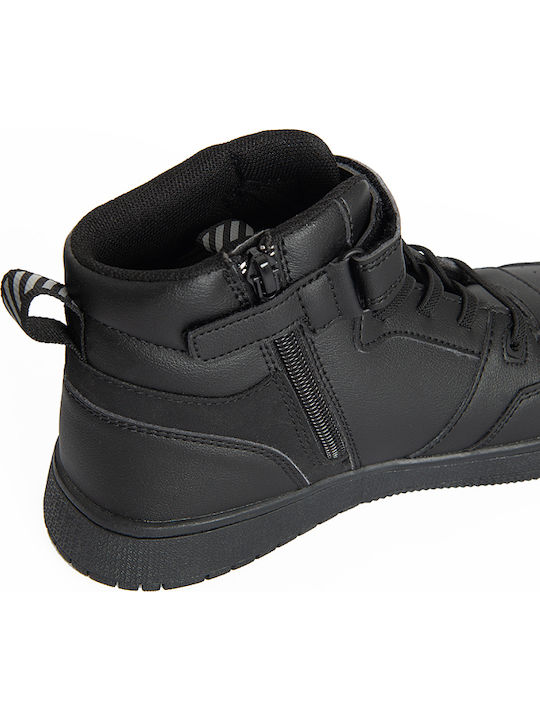 Kinderstiefel mit Bügel- und Schleifenverschluss Schwarz
