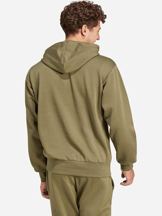 adidas Essentials Φούτερ Πράσινο με Κουκούλα