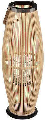 Atmosphera Φαναράκι Bamboo Μπεζ 27x27x27εκ.
