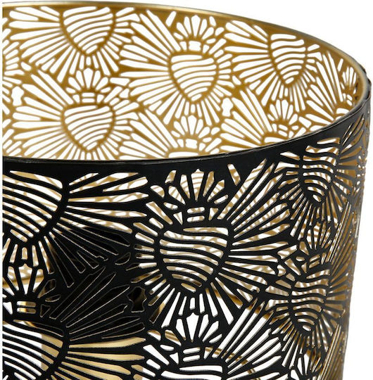 Ostaria Metal Table Lamp for Socket E27 with Black Shade and Gold Base