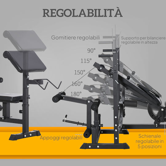 HomCom Einstellbarer Trainingsbank