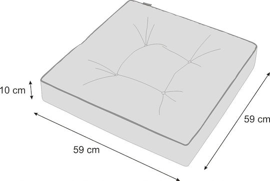 Garden Chair Cushion Graphite 39x59cm.