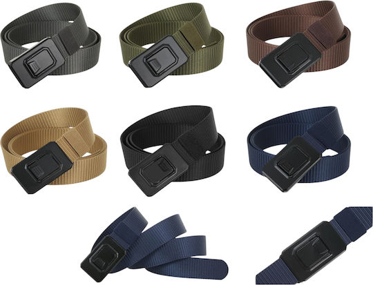 Curea Bărbați Tip Militar Molle Nylon Tactical Șase Culori Cataramă Quick Release Onesize Negru Gy9q