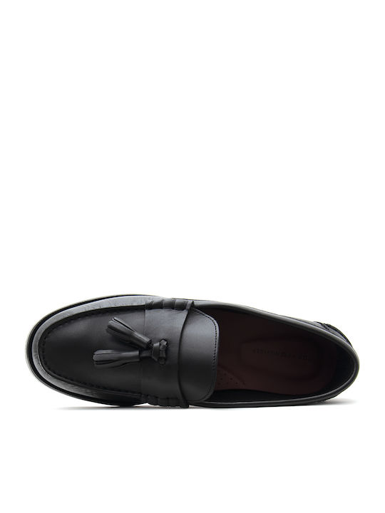 Men's Leather Loafers Black