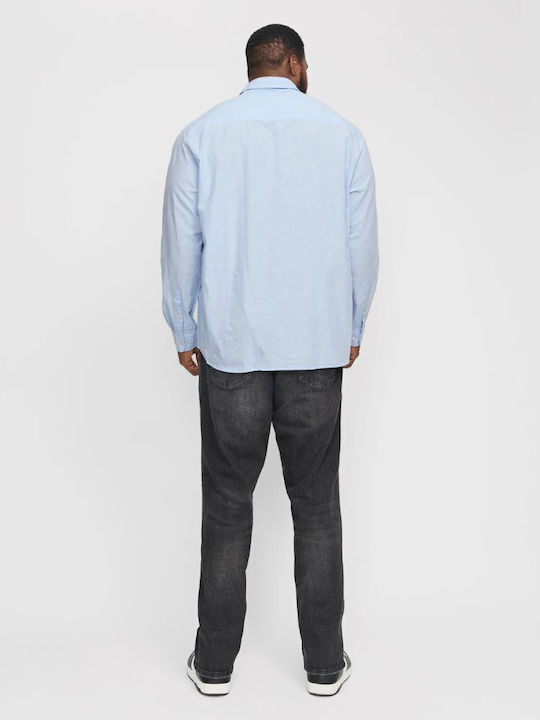 Jack & Jones Λινό Πουκάμισο Chambray Blue