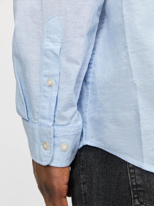Дълъг ръкав Риза Chambray Blue