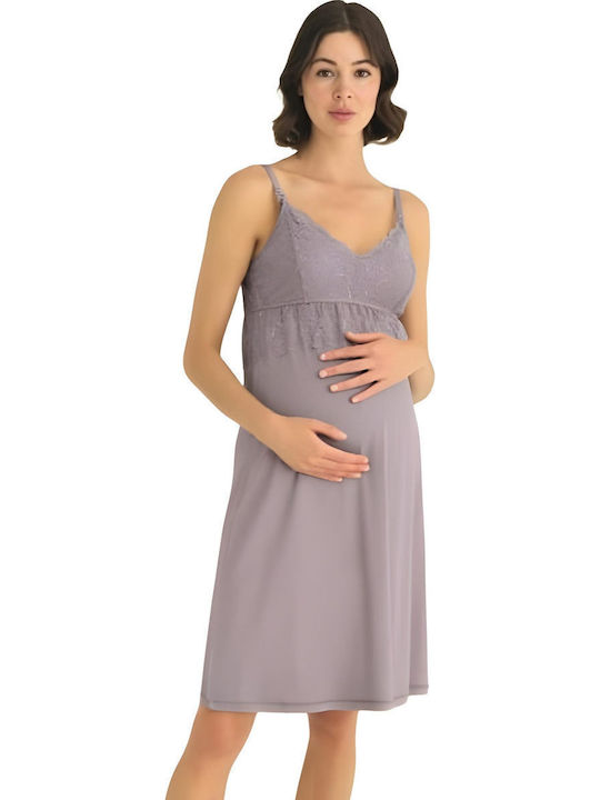 Angel's Secret Robe Maternity & Nursing in Lilac color