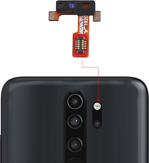 Clappio Flash Cover Xiaomi Redmi Note 8 Pro Replacement Part Black