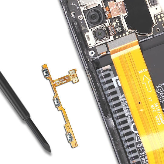 Clappio Капак За Бутон За Сила На Звука Xiaomi Mi 10T Mi 10T Pro Черен