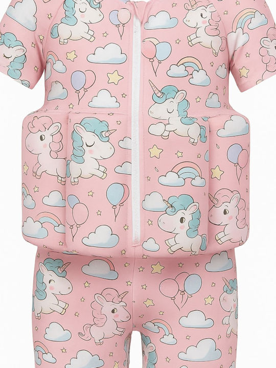 Beboulino Kinder Badeanzug Einteilig Rosa